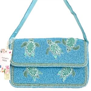 Turtle Beaded Bag